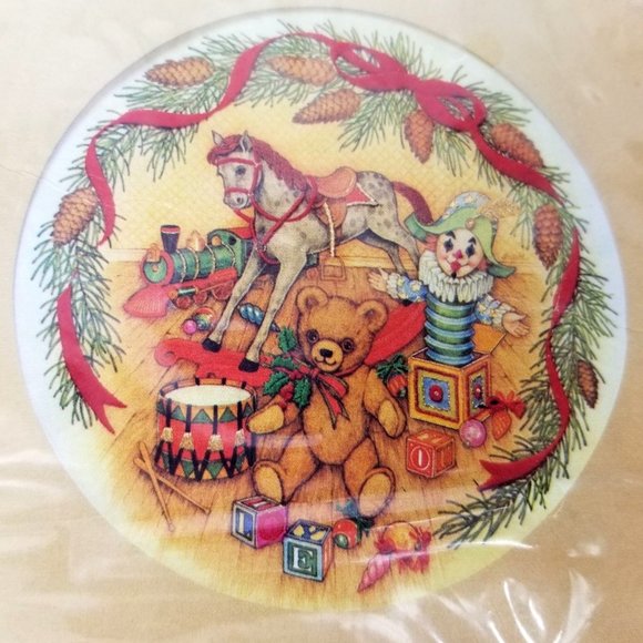 Creative Circle Cross Stitch Kit 2250 Nostalgic Christmas Home Decor Bear Toys - Picture 1 of 7